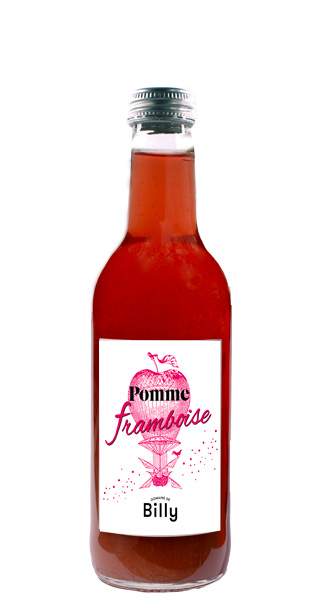 Jus de pomme Framboise 33 cl Domaine de BIlly